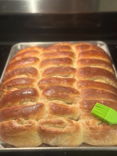 Warm, just out of the overn Parker House Rolls